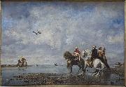 Eugene Fromentin Hunting heron, Algeria Sweden oil painting artist
